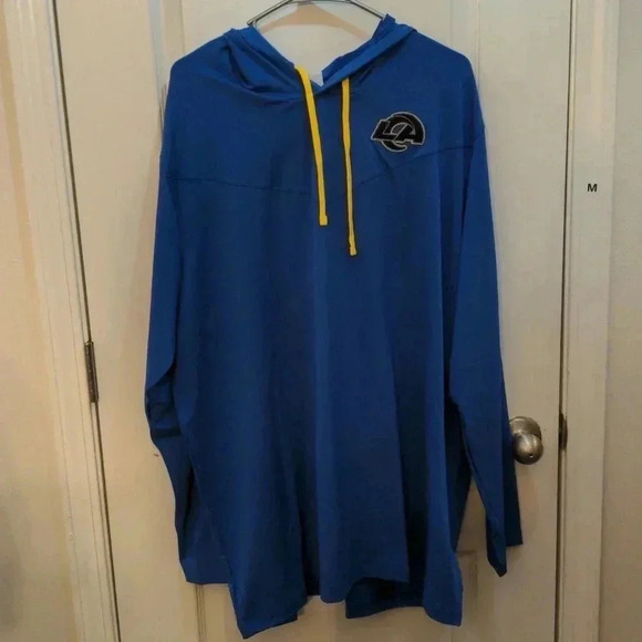 Men's Los Angeles Rams Nike Royal Sideline Pop Performance Pullover - Picture 1 of 11